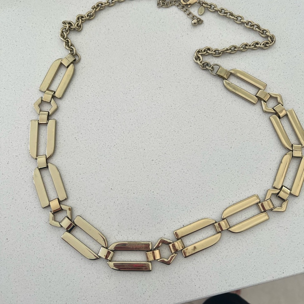 Chico's Elegant Gold-Tone adjustable chain Belt